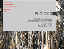 Tablet Screenshot of el.eliterature.org