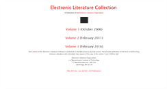 Desktop Screenshot of collection.eliterature.org
